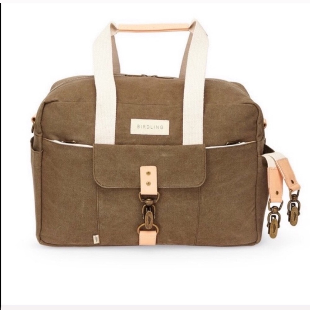 Birdling bags overnighter olive NWT